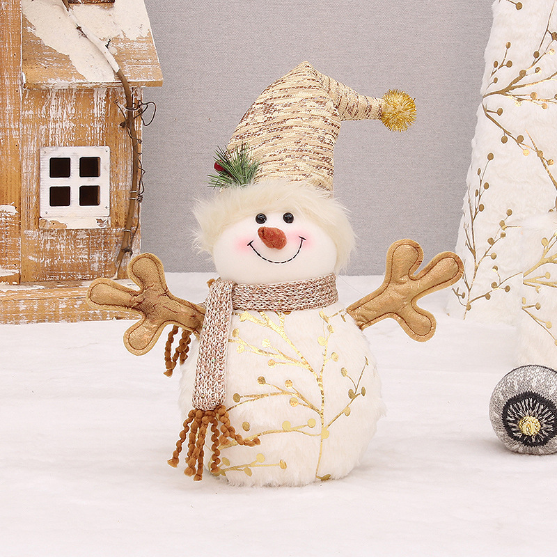 Long Velvet Christmas Snowman Decorative Supplies - Image 9