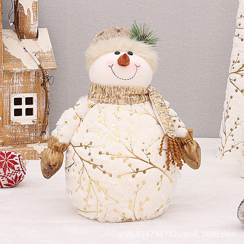 Long Velvet Christmas Snowman Decorative Supplies - Image 7
