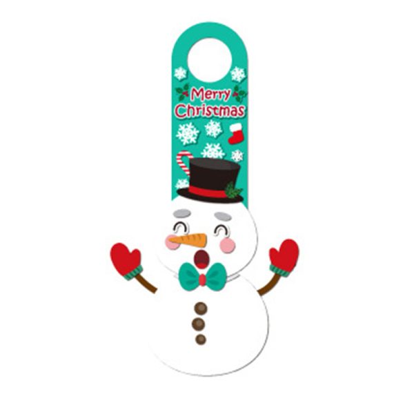 Three Dimensional Decorative Door Hanging Snowman Wall Stickers Game Stickers - Image 4