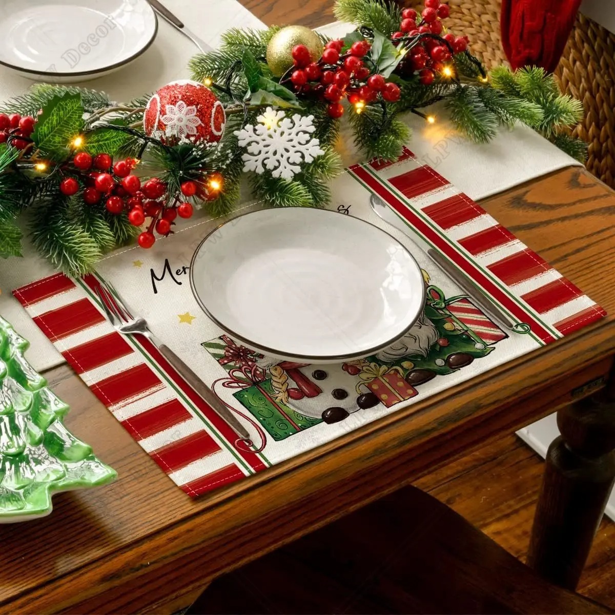 Christmas Holiday Decoration Insulation Anti-scald Placemat 2 Christmas Holiday Decoration Insulation Anti-scald Placemat - Image 2