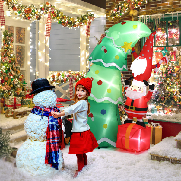 6ft 8 LED Lights Christmas Inflatable Decoration - Image 3