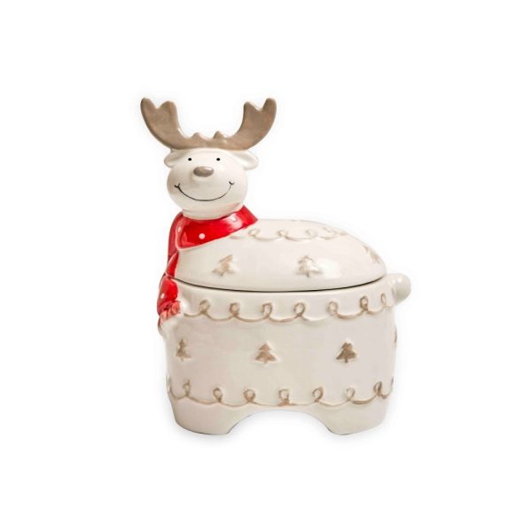 Ceramic Pot Creative Elk-shaped Candy Storage Tank - Image 3
