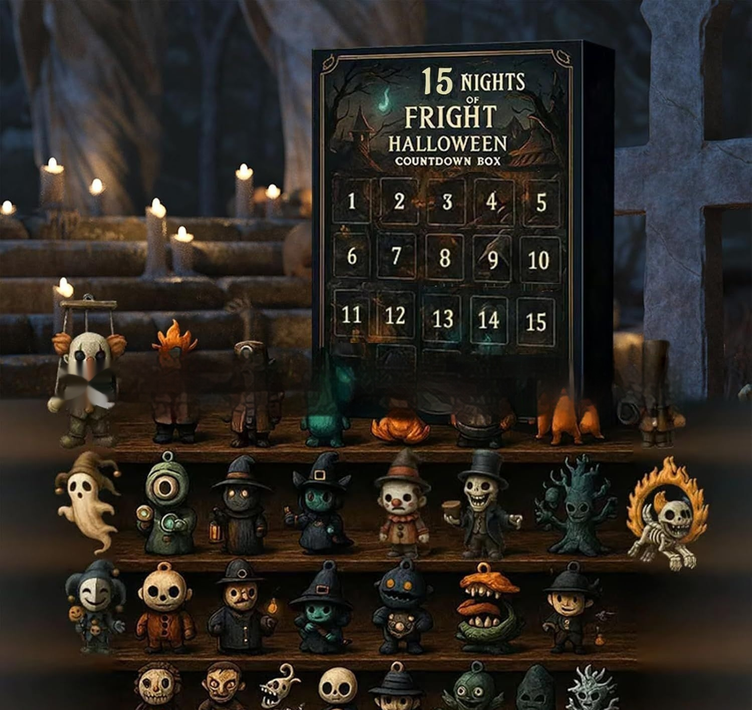 31 Night Scare Halloween Countdown Box With Doll Advent Countdown Blind Box - Image 4