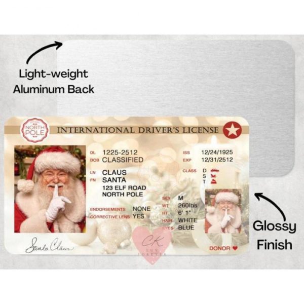 Santa Claus Lost Sled Driving License - Image 6
