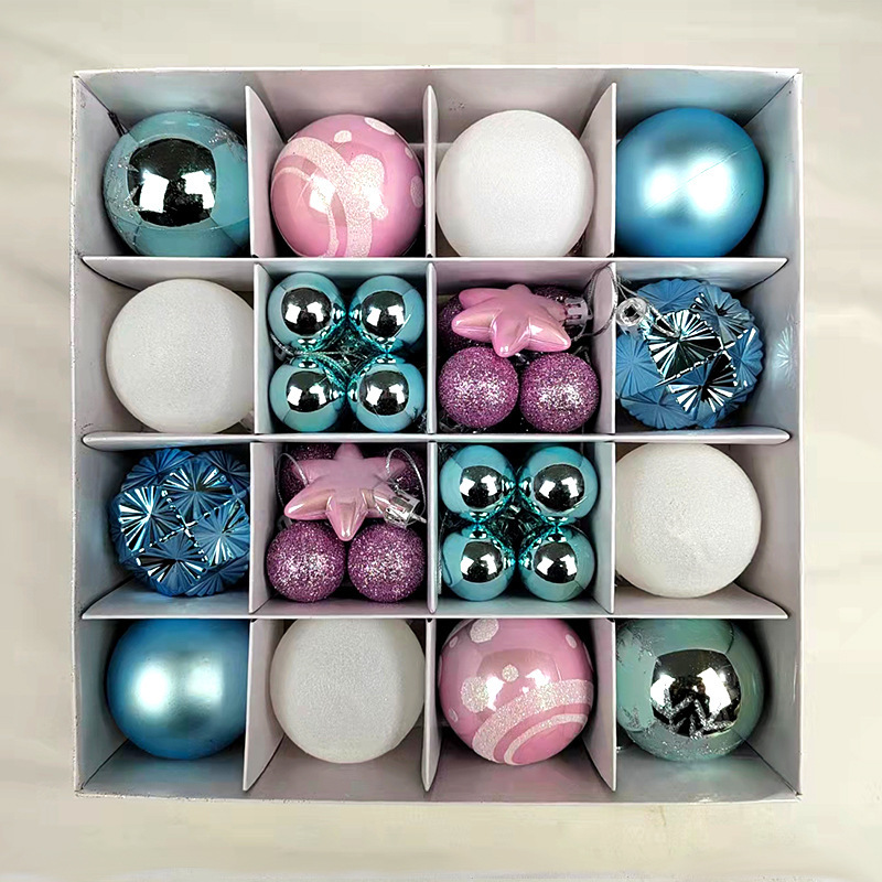 Painted Christmas Ball Paper Box Decoration Pendant 2 Painted Christmas Ball Paper Box Decoration Pendant - Image 2