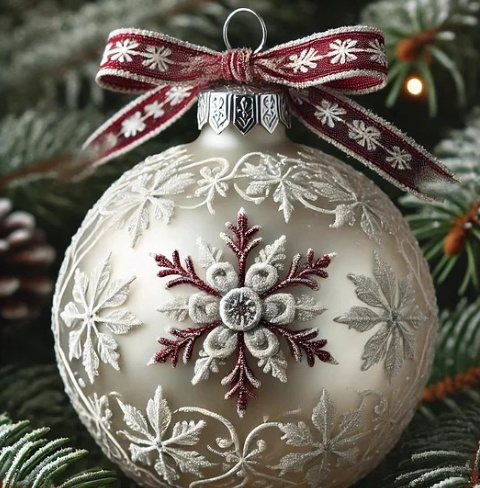 3D Fairy Tale Planet Christmas Ornament - Image 2