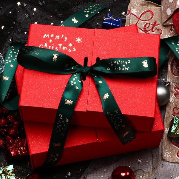 Christmas Double-door Bow Gift Box Packing Box Large - Image 4