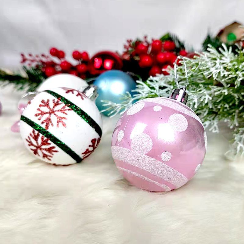 Painted Christmas Ball Paper Box Decoration Pendant 1 Painted Christmas Ball Paper Box Decoration Pendant
