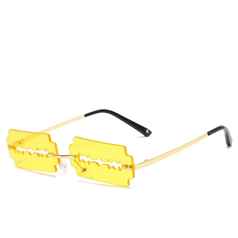 Trimming Sunglasses Women's Metal Rimless Sunglasses - Image 9