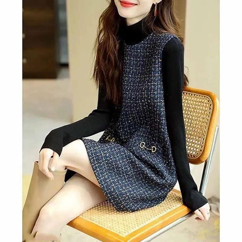 Slim-fit Round Neck Light Luxury French Vest Dress 5 Slim-fit Round Neck Light Luxury French Vest Dress - Image 5