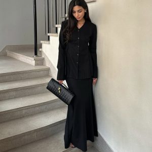 Fall Women's Clothing Suit V-neck Slim Fit Waist