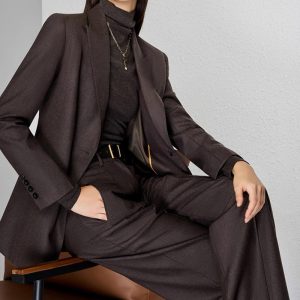 New Pure Color Velvet Worsted Wool Suit