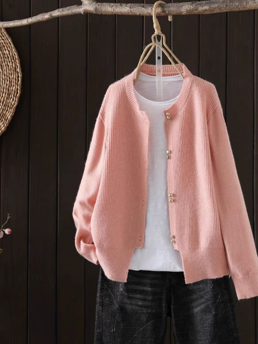 Women's Knitted Cardigan Classic Style Autumn New Loose Slimming And All-matching Soft Glutinous 2 Women's Knitted Cardigan Classic Style Autumn New Loose Slimming And All-matching Soft Glutinous - Image 2