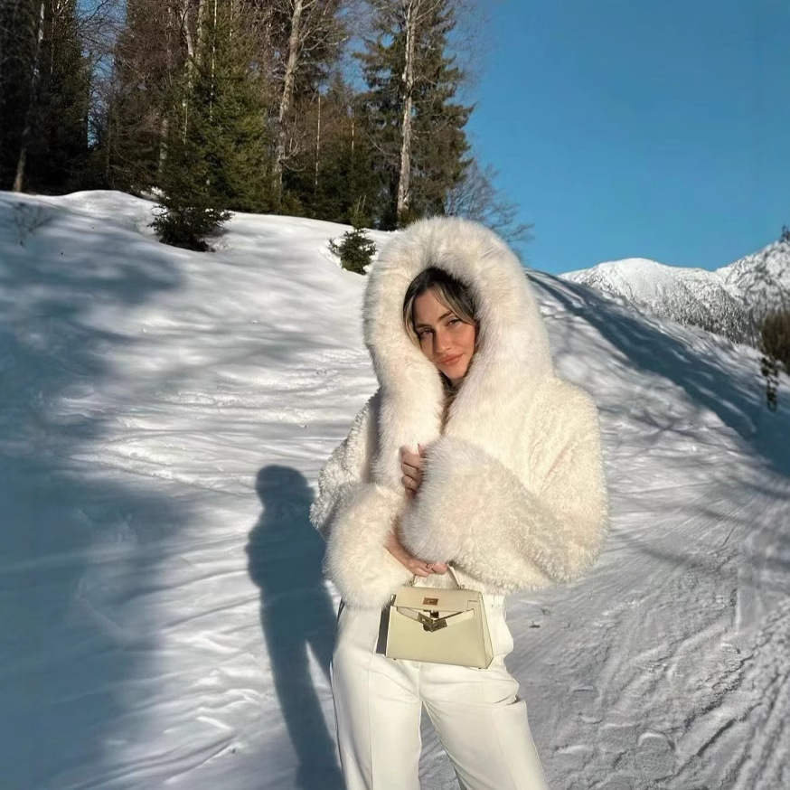 Faux Fur Coat Environmental Protection Women 8 Faux Fur Coat Environmental Protection Women - Image 8