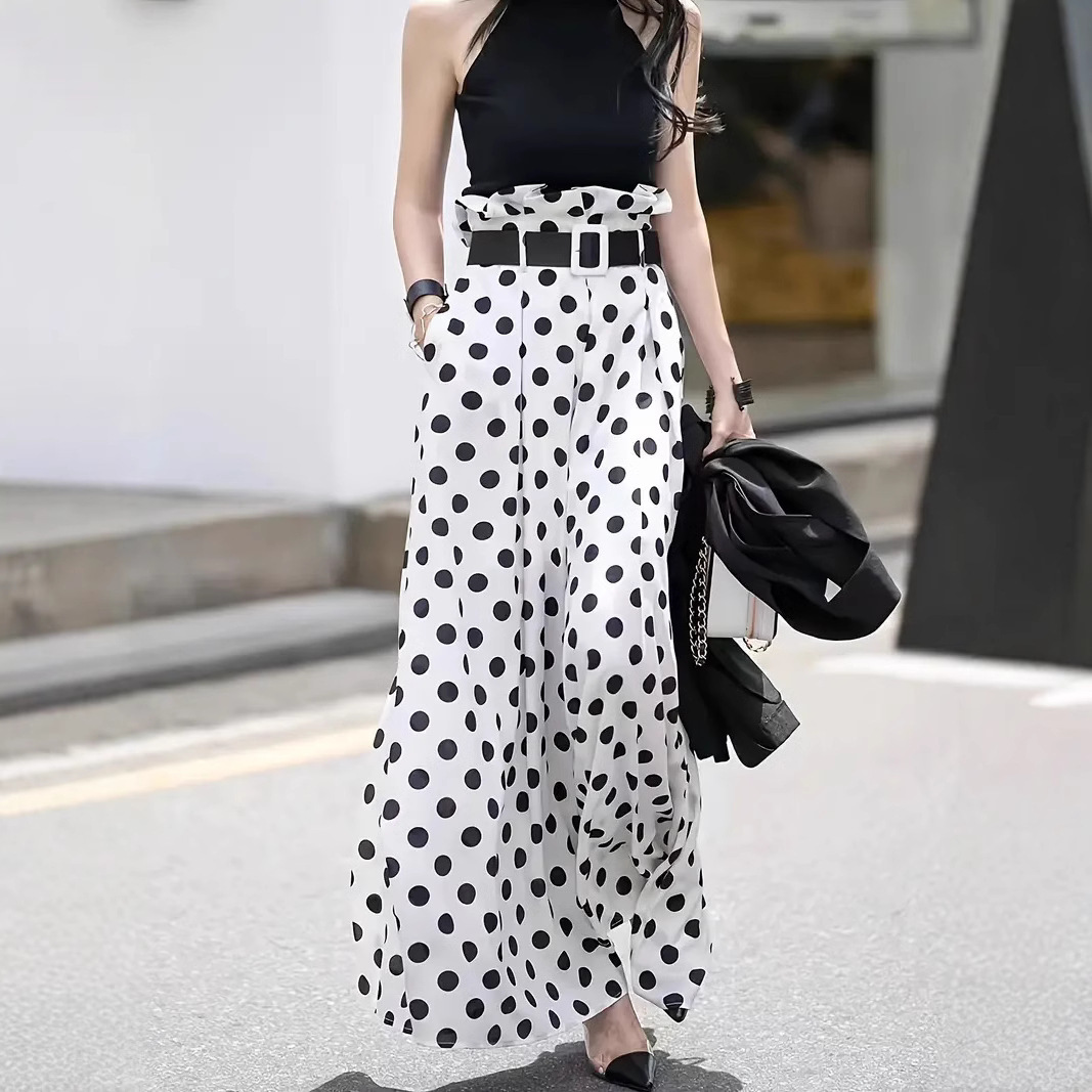 Women's Bohemian Ruffled Wide-leg Pants - Image 3