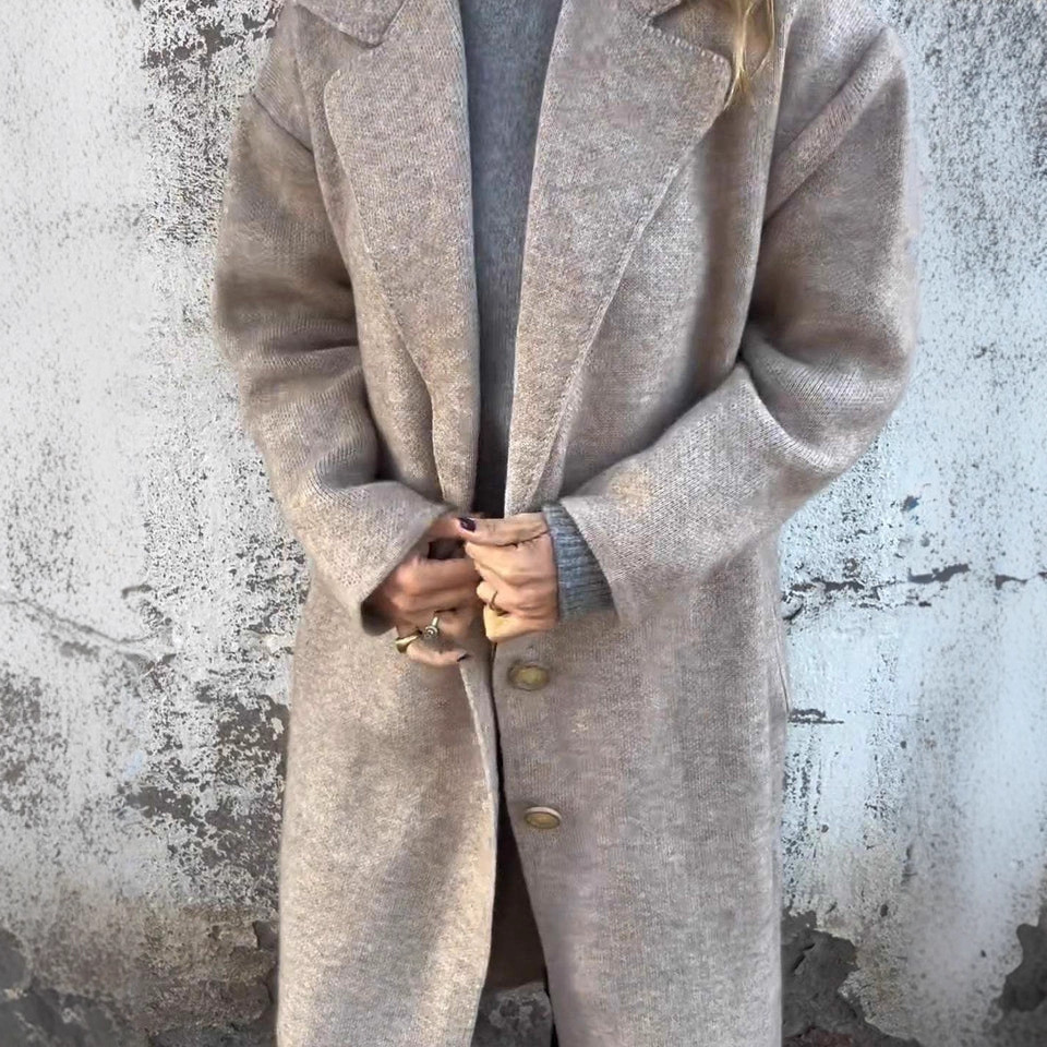 Women's Fall And Winter Lapels Long-sleeved Casual Jacket 3 Women's Fall And Winter Lapels Long-sleeved Casual Jacket - Image 3