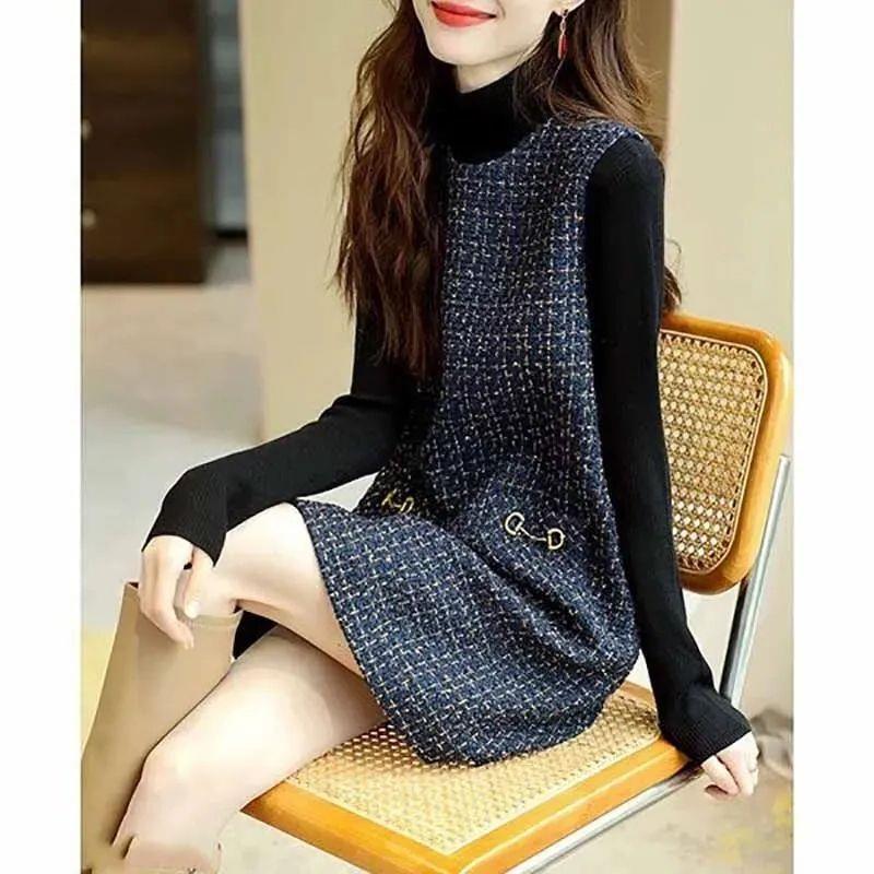 Slim-fit Round Neck Light Luxury French Vest Dress 6 Slim-fit Round Neck Light Luxury French Vest Dress - Image 6