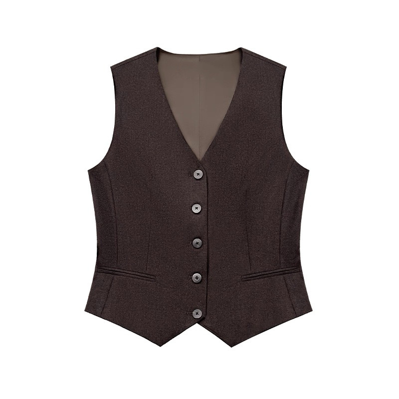 New Pure Color Velvet Worsted Wool Suit - Image 6