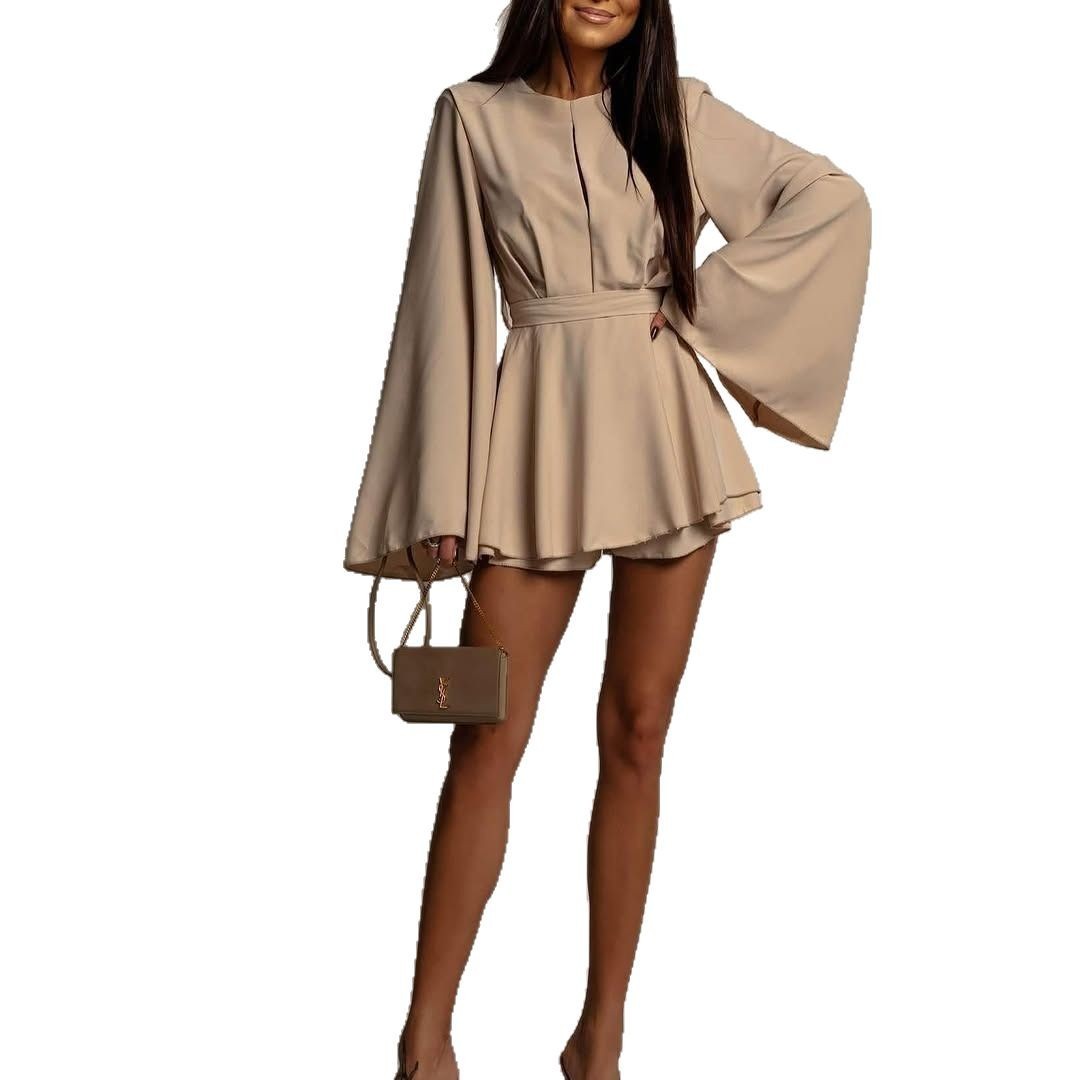 Women's Fashion Elegant Backless Short Skirt Waist Slimming Dress - Image 6