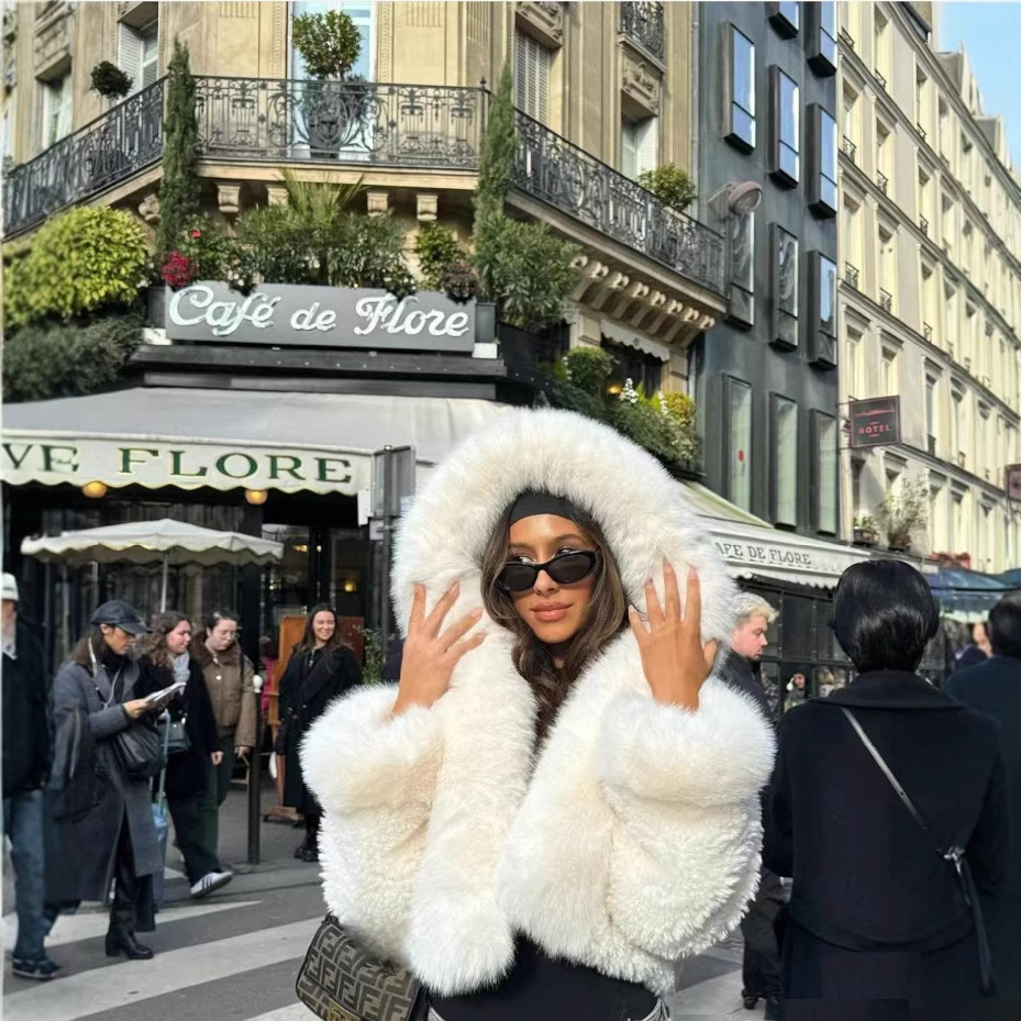 Faux Fur Coat Environmental Protection Women 1 Faux Fur Coat Environmental Protection Women